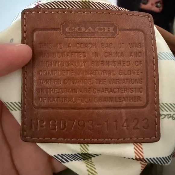 Coach Bleecker XL Duffle Leather Tattersall Whipstitch Buckle - Picture 2 of 12